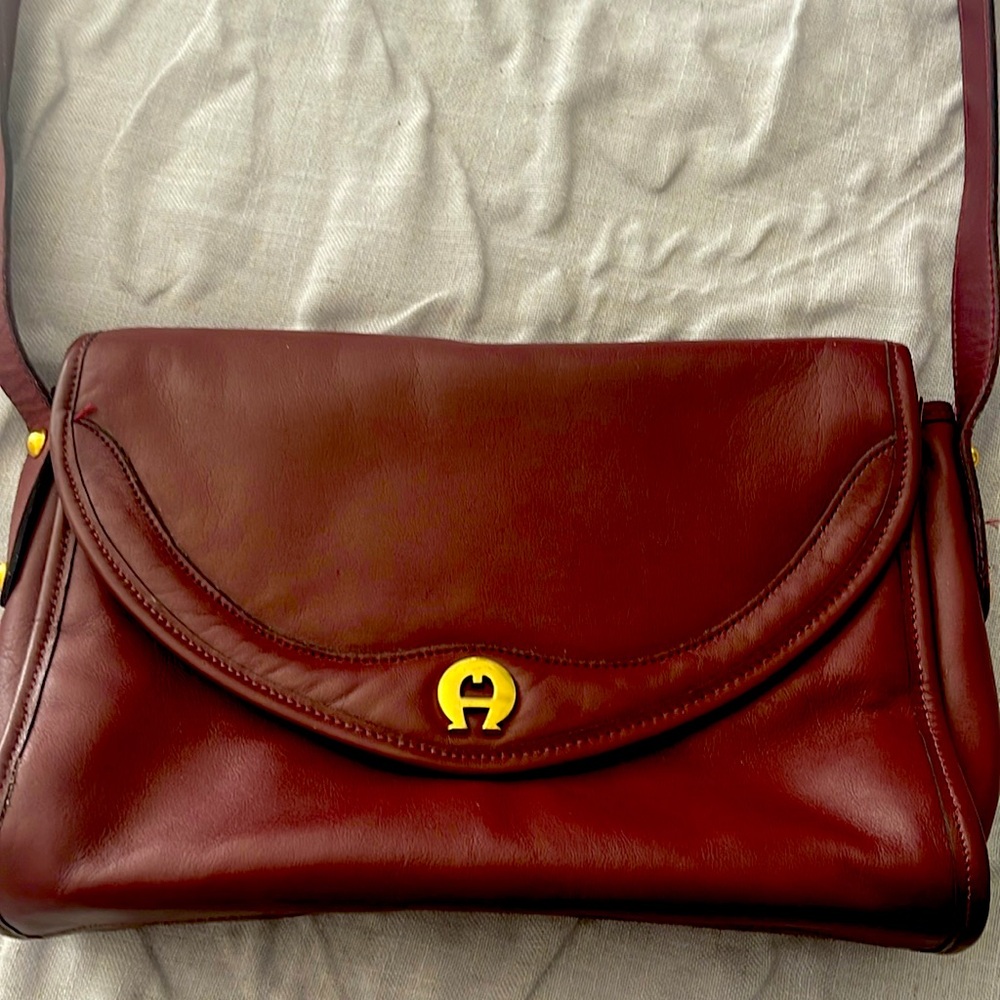 Leather Etienne Aigner Shoulder Bag